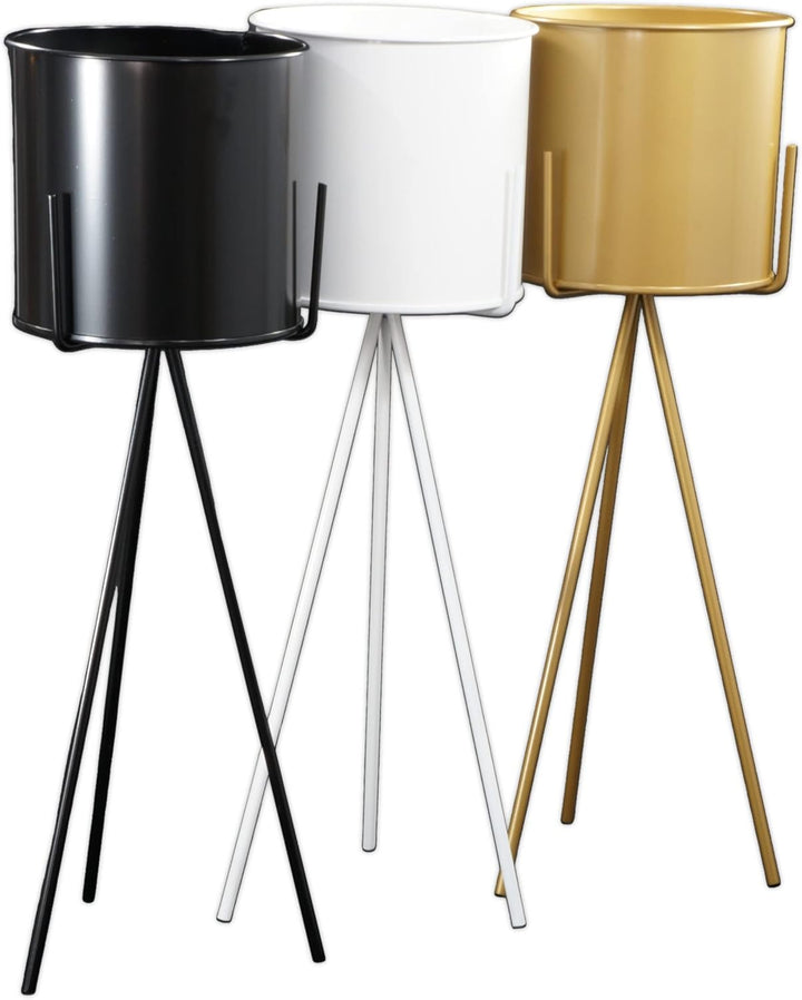 Pflanzenständer Blumenständer Plant Stand Aus Metall Mit Abnehmbarem Blumentopf Modernes Loft (23 x