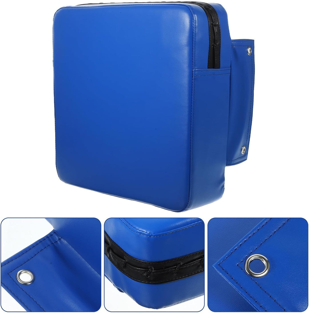 Wandmontiertes Kasten Schlagpolster für Training, Blau Pu