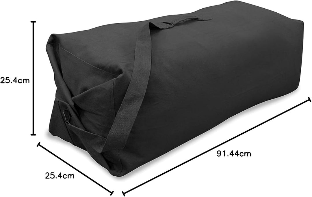 StanSport Unisex-Erwachsene Duffel Bag with Strap-O.d. -42 X 12 in Seesack 36" X 10" X 10" Schwarz,
