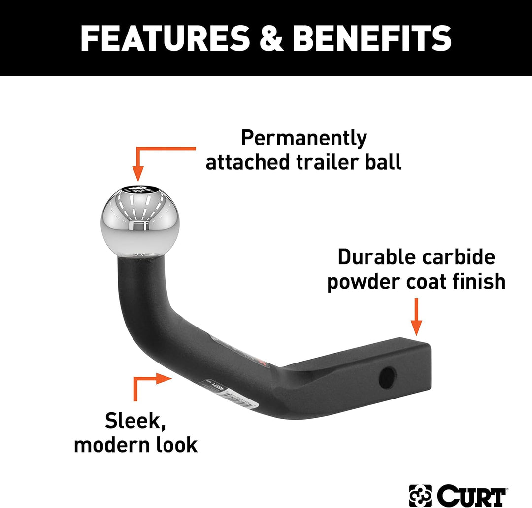 Curt 45571 Euro Mount Ball Mount