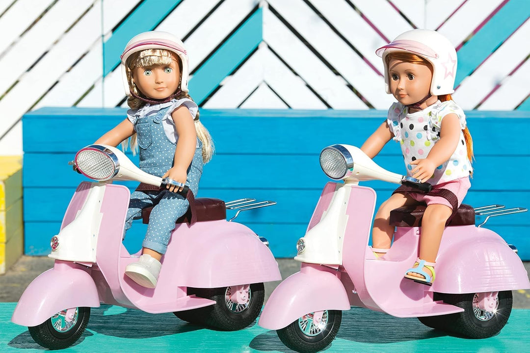 Our Generation – Fahrzeug-Spielset – Rosa & Elfenbein – 46 cm Puppenzubehör – Rollenspiel – Spielzeu