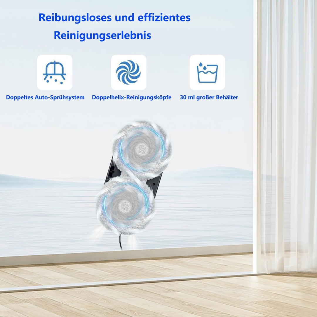 Fensterputzroboter Automatischer Fensterreinigungsroboter Fensterroboter Mit Wasserstrahl, Fensterre