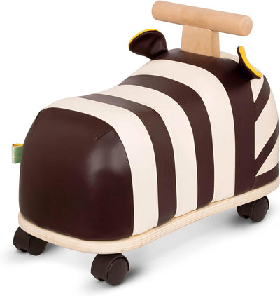 B. toys Rutschauto aus Holz – Rutscher Zebra auf Rollen für Kinder und Babys, Kinderfahrzeug, Rutsch