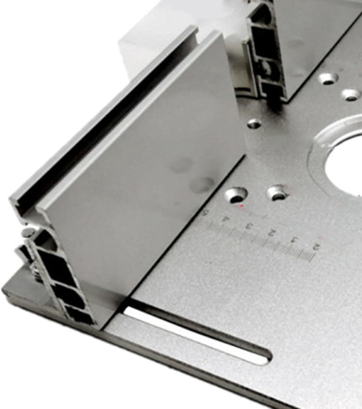 Router Tischeinsatzplatte 2 in 1 Holzbearbeitungsbank Flip Board Aluminiumlegierungskonstruktion Prä