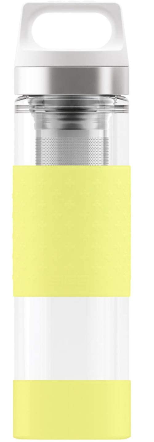 SIGG Hot & Cold Glass Thermo Trinkflasche (0.4 L), schadstofffreie und isolierte Trinkflasche, Therm