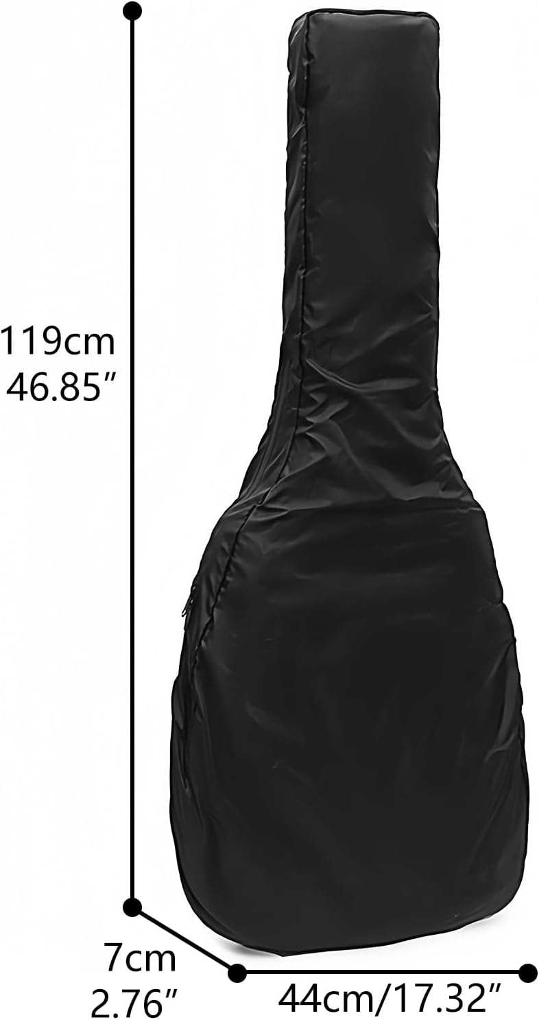 Regenschutz für E-Gitarren – wasserdichter Schutz mit leichtem und faltbarem Design, schwarz