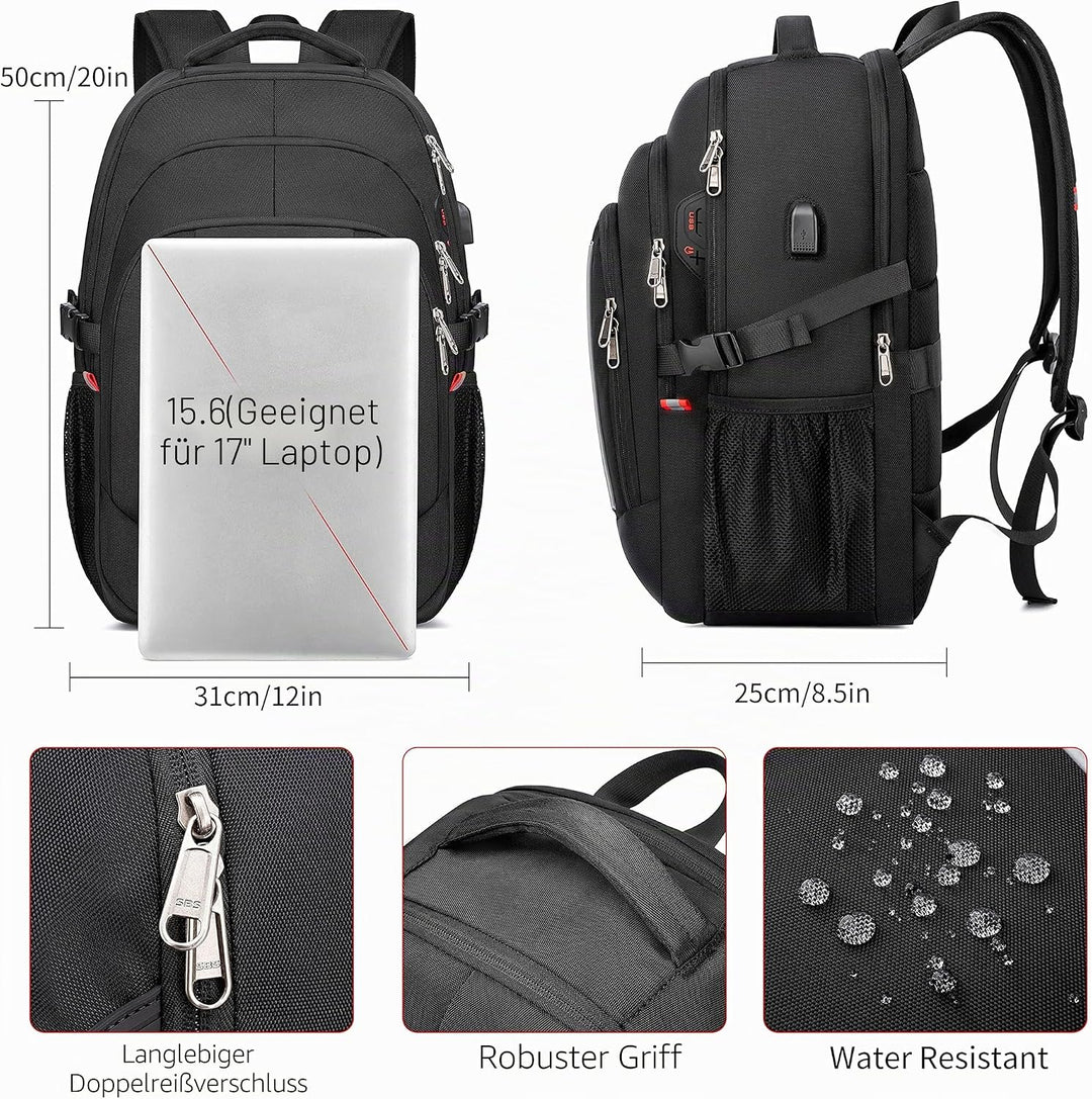 Cafele Rfid Anti-Diebstahl-Rucksack Laptop Schulrucksack Teens Bookbag Mittlerer Computerrucksack mi