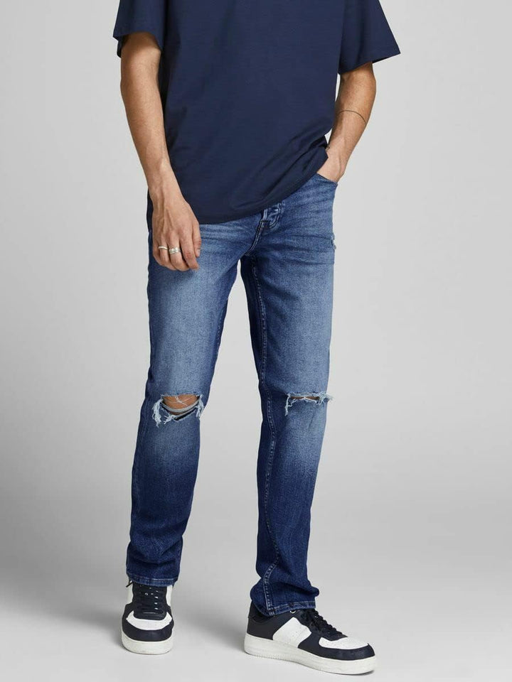 JACK & JONES Tim Original Slim Fit Herren Jeans, Farbe:Blau (SPK001), Hosengrösse:W33/L30