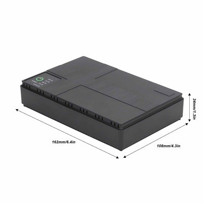 10400 MAh 18 Wh USV, 5 V 9 V 12 V DC 5 V 2 A USB Dual-Eingangsoptionen Mini-USV-Batterie-Backup, Unt