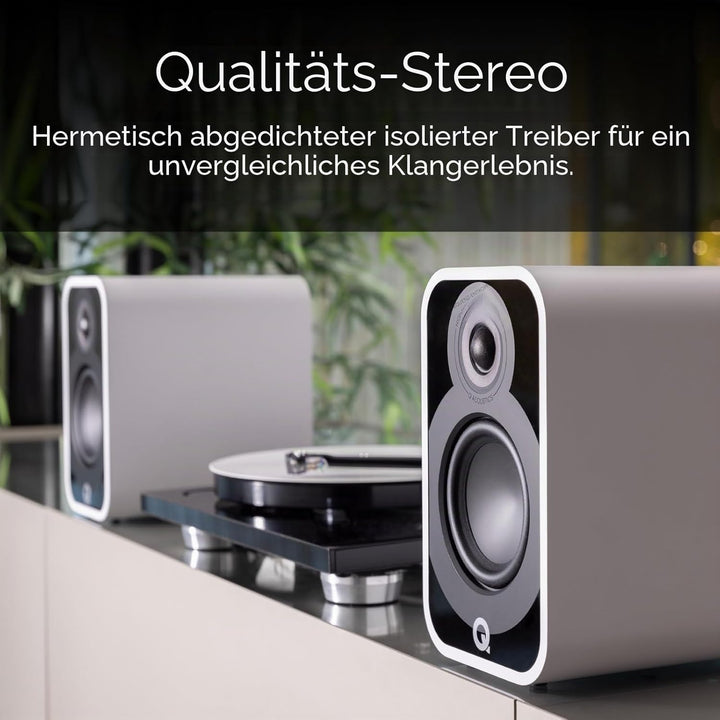 Q Acoustics 5020 Bücherregal-Lautsprecher Santos Palisander – 12,7 cm Mittel-/Bass-Treiber, 2,5 cm H