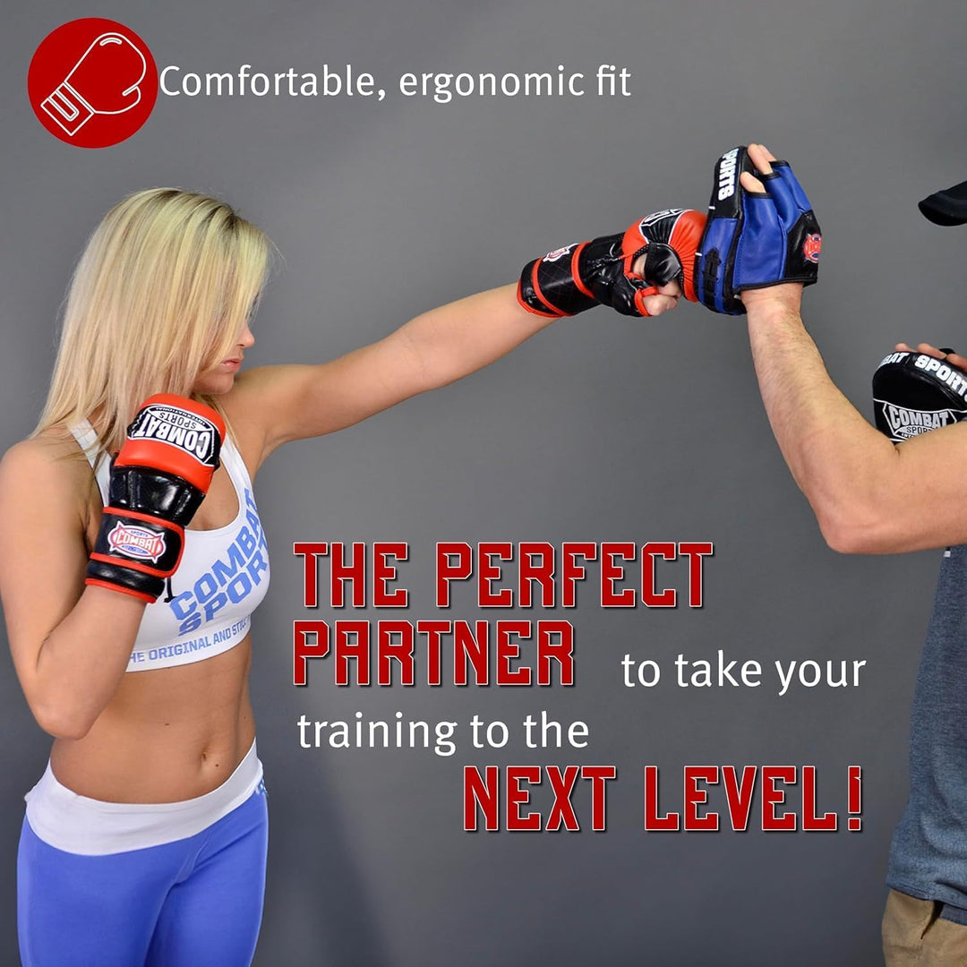 Combat Sports Max Strike MMA-Trainingshandschuhe, offene Handfläche, Fingerlose Handschuhe für MMA,
