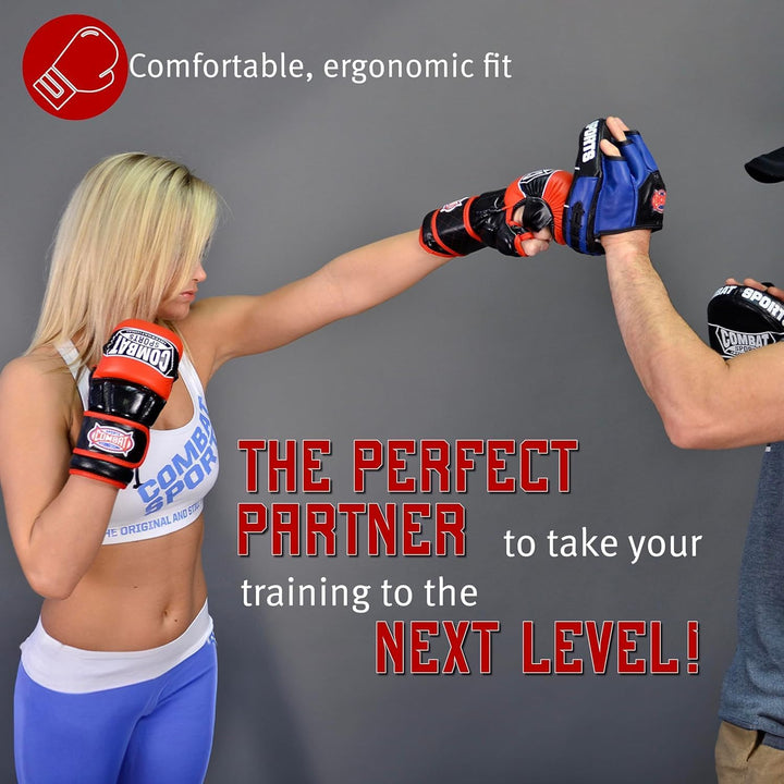 Combat Sports Max Strike MMA-Trainingshandschuhe, offene Handfläche, Fingerlose Handschuhe für MMA,