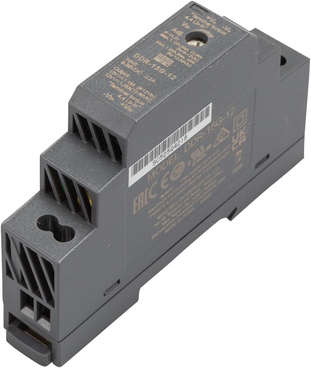 MEAN WELL Well DDR-15G-12 Hutschienen Wandler (DIN-Rail) 12 V/DC 1.25A 15W 1 x
