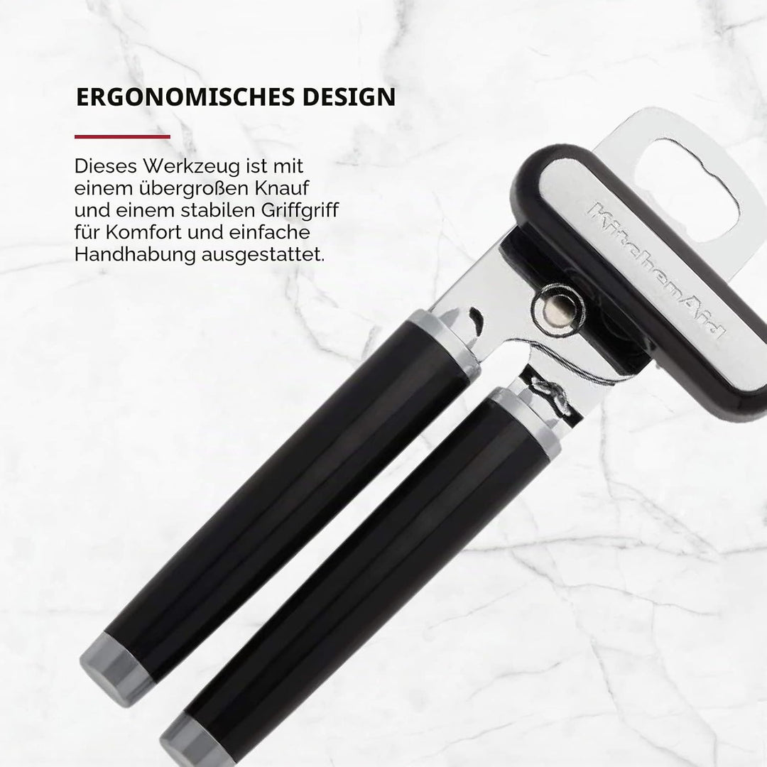 KitchenAid KE199OHOBA Klassischer Multifunktions-Dosenöffner/Flaschenöffner, 21 cm, Schwarz One Size