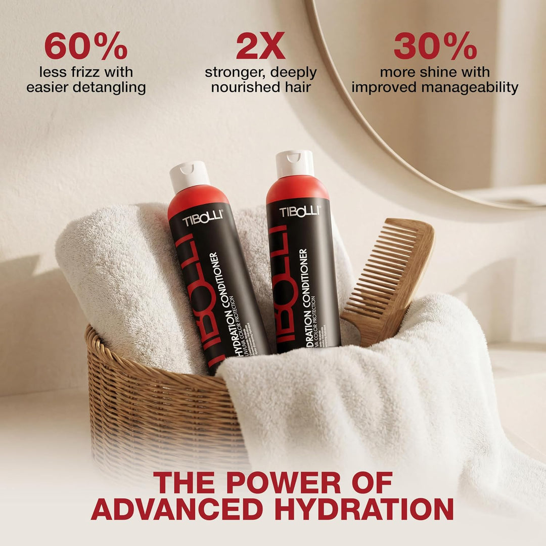 TIBOLLI Hydrating Hair Conditioner (10.1 Fl Oz/300ml) Arganöl, feuchtigkeitsspendende, reparierende,