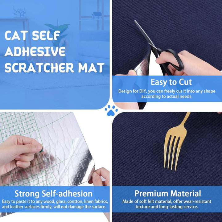 Kratzmatte Katze selbstklebend Kratzteppich Katze Wand Kratzbretter Sofa Kratzschutz Kratzmatte für