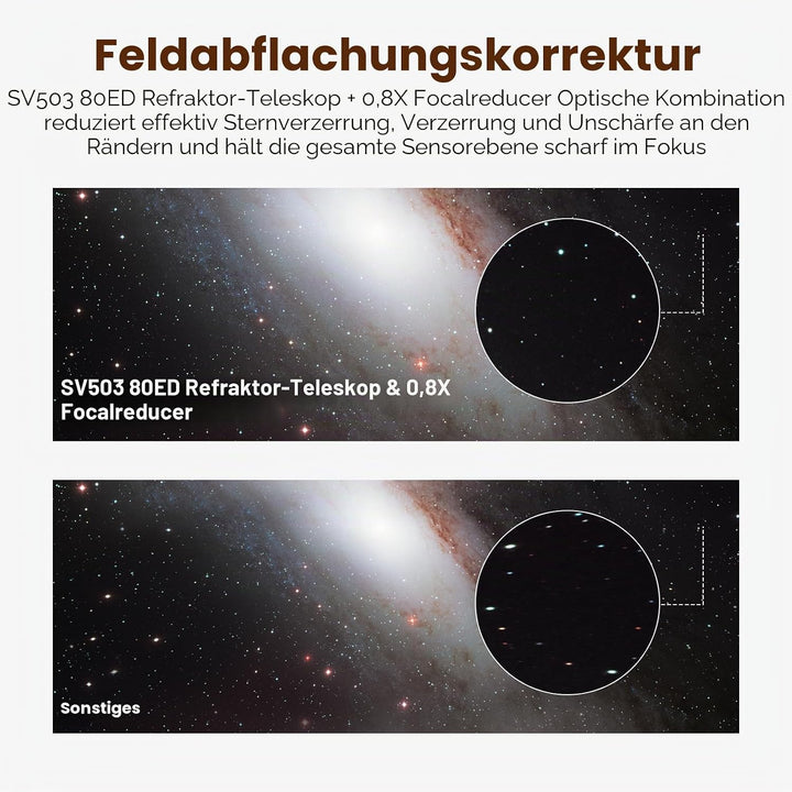 Svbony SV503 Astronomische Teleskope OTA, 80F7 Doppelt ED Professionelles Optische Tubusbaugruppen m