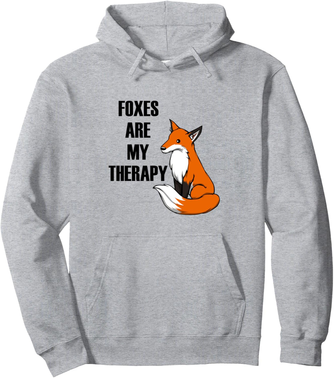 Foxes are my Therapy Wildlife Waldtiere Pullover Hoodie