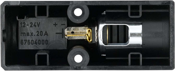 HELLA 8JB 004 123-042 Steckdose - 12/24V - 1-polig - Anbau - Stecker: Flachstecker