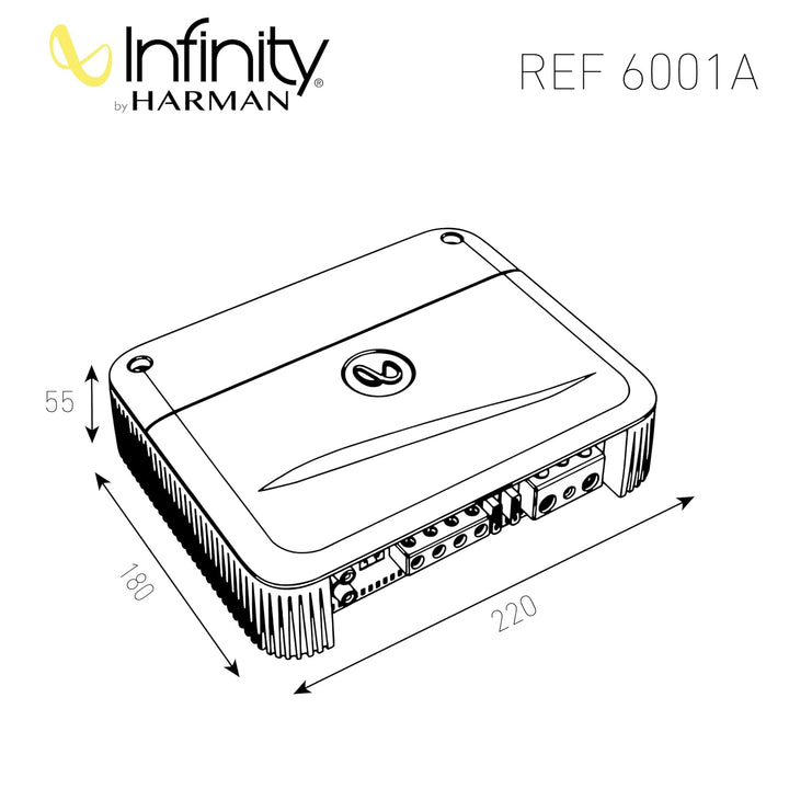 Infinity Referenz 6001A || Hochleistungs-Auto-Subwoofer-Verstärker || Neues Modell 2022 1 600 watts