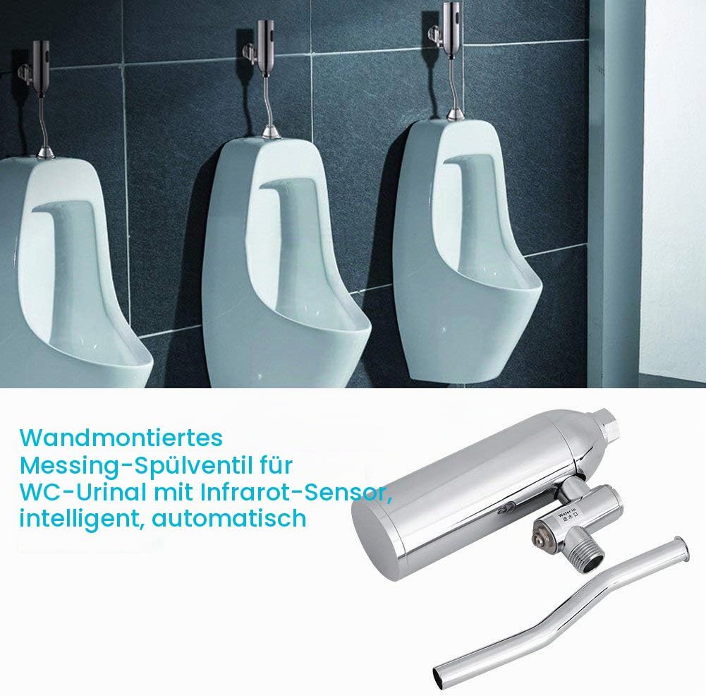 Fdit WC-Sitz, automatischer Sensor Urinal-Druckspüler Urinal-, offen, für mehr lecke WC, mit Kolibri