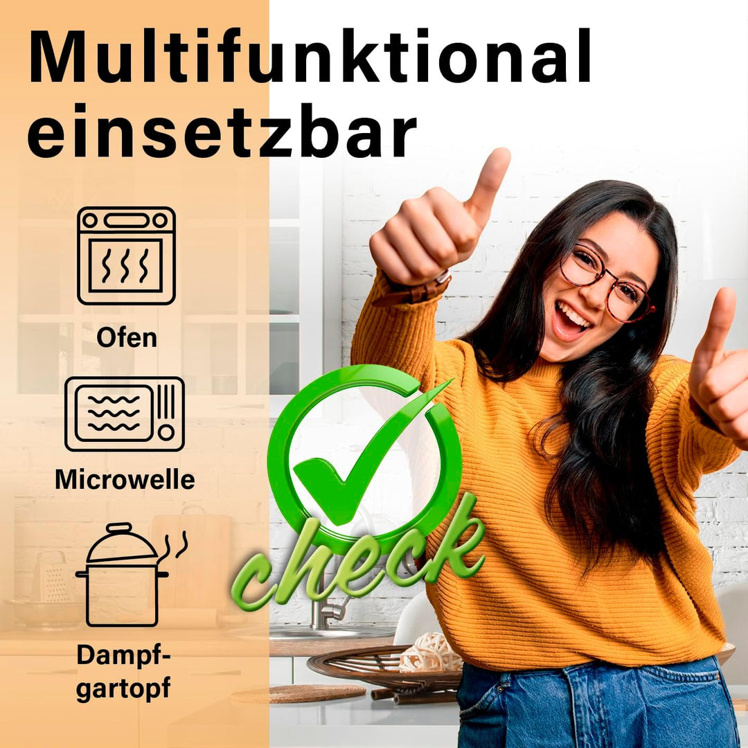 GOURMETmaxx Backpapier für Heissluftfritteuse, 3 bis 5 Liter | Backpapierschale – antihaftbeschichte