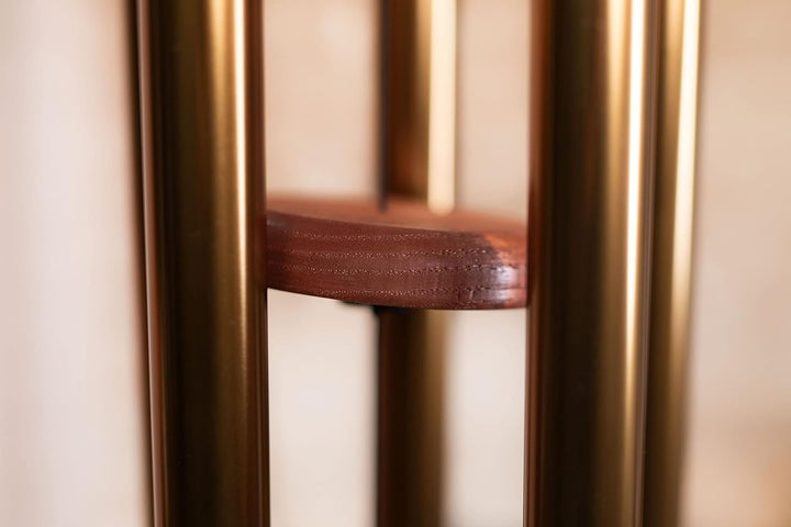 Sonic Energy Flower of Life Meditation Chime – Windspiel mit 5 Klangstäben (432 Hz) – für Garten u.