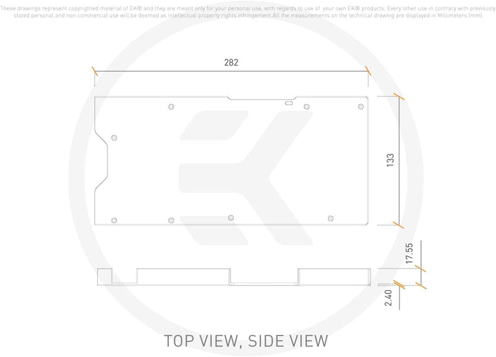 EKWB EK QuanVec2 Strix/TUF RTX 3090Ti Backpl 3831109897973