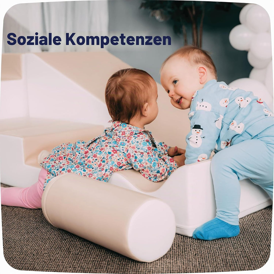 IGLU SOFT PLAY 6er Softbausteine Set für Kinder – XXL Kletterbausteine &amp; Schaumstoff-Bausteine – Abe