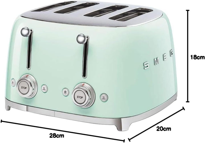 SMEG TSF03PGEU Toaster, Pastellgrün, Pastellgrün