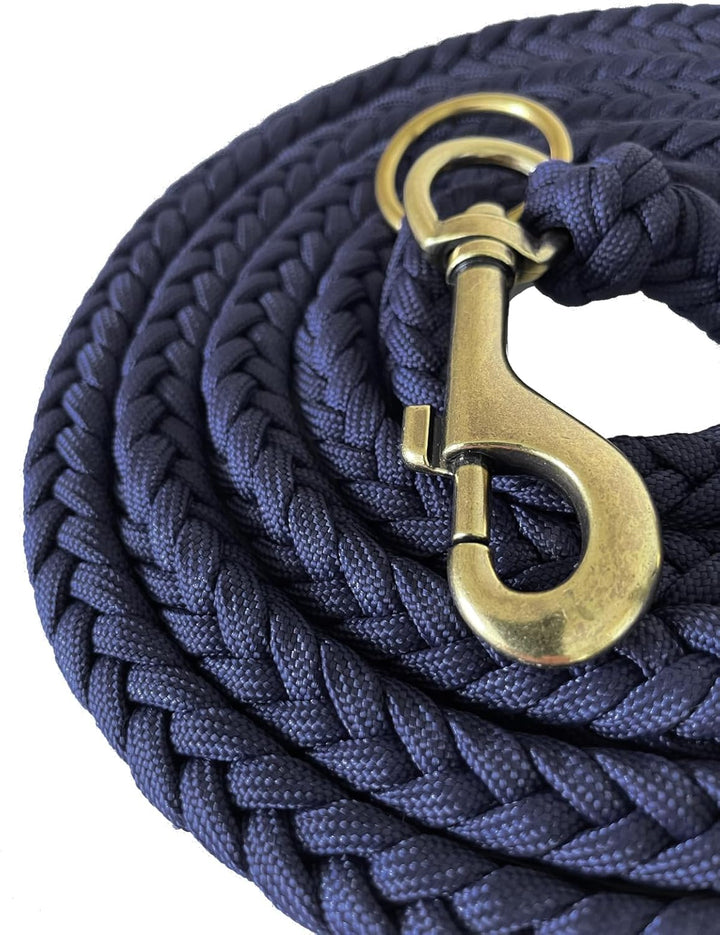 Leisegrün Paracord Hundeleine 2m | Handgefertigte Leine 3-Fach verstellbar | Handmade für kleine und