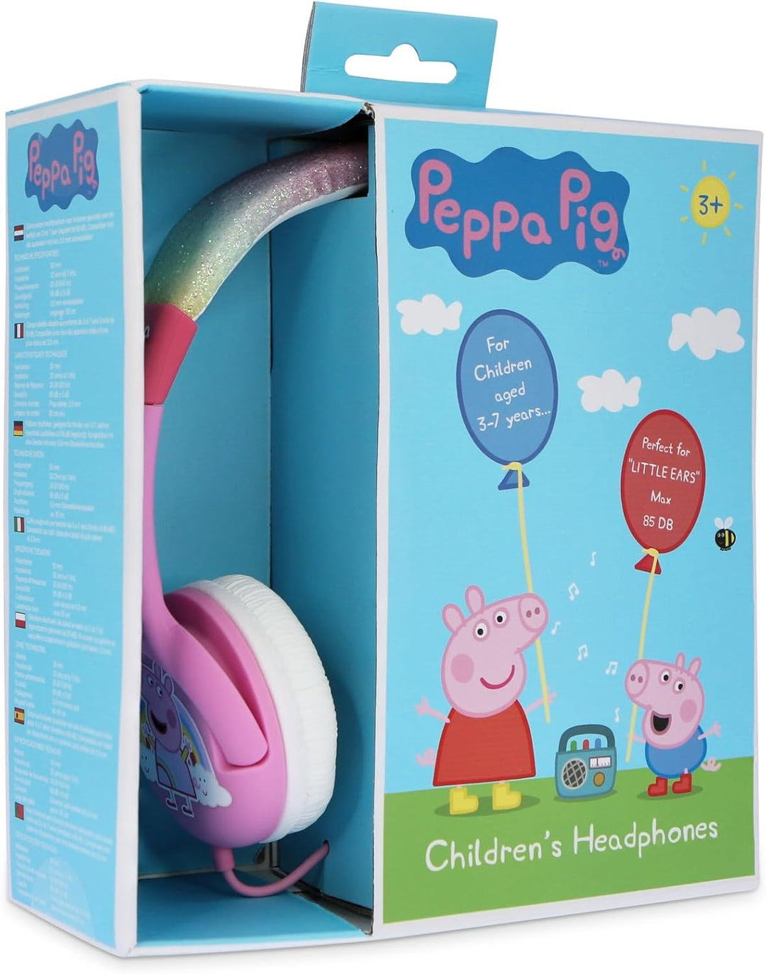 OTL Kids Headphones - Peppa Gliter Rainbow