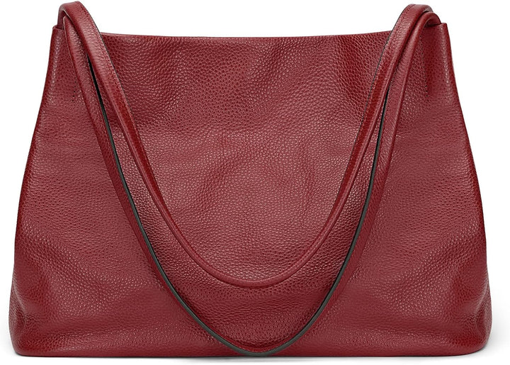 Kattee Soft Damen Echtes Leder Totes Umhängetasche Geldbörsen und Handtaschen Umhängetasche mit Magn
