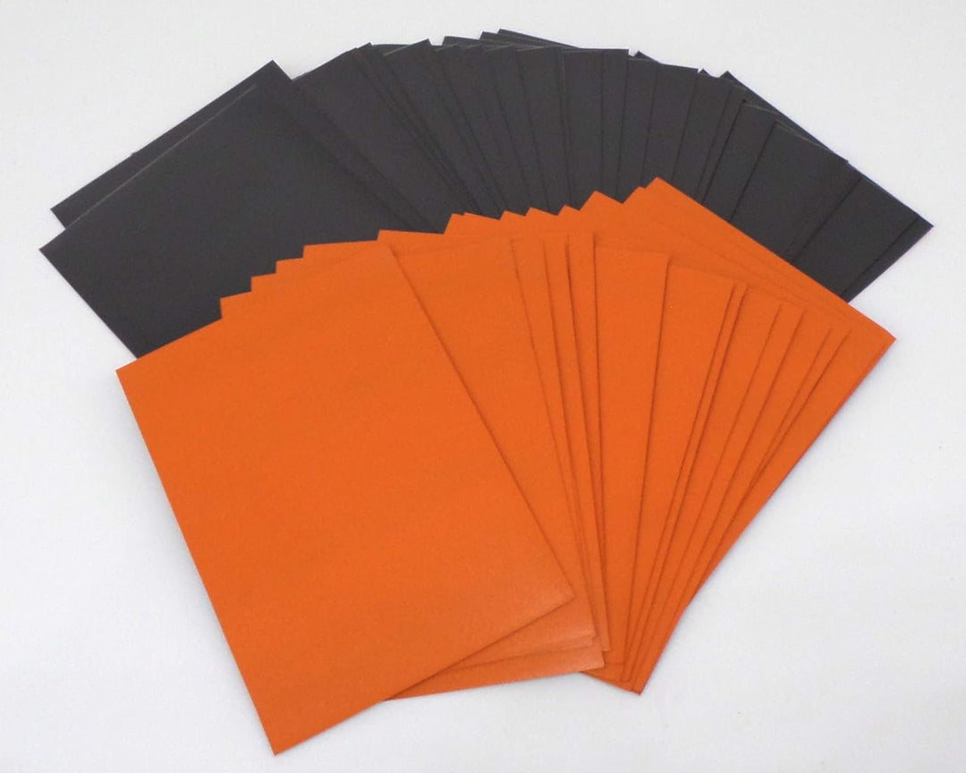 docsmagic.de 5 x 100 Premium Bi-Color Card Sleeves Mat Dark Blue Green Red Orange Mint/Black Standar