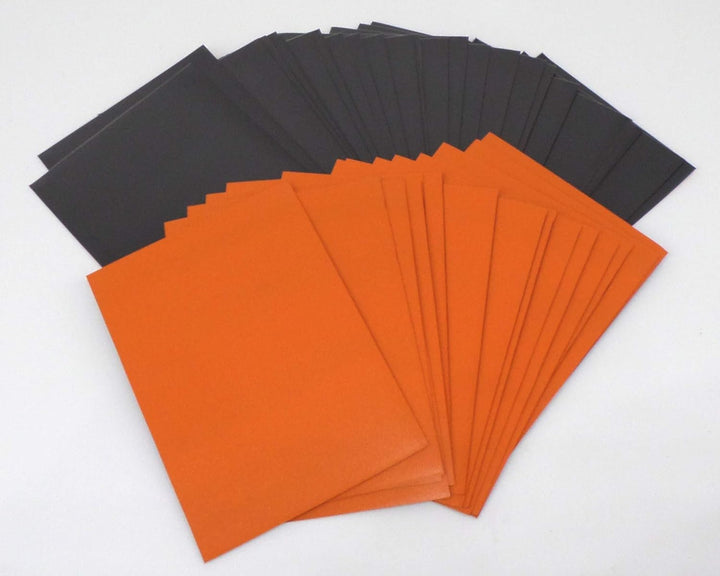 docsmagic.de 5 x 100 Premium Bi-Color Card Sleeves Mat Dark Blue Green Red Orange Mint/Black Standar