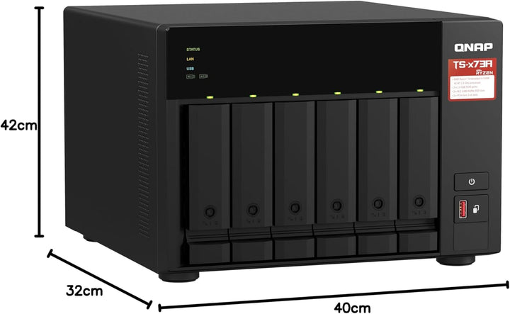 Qnap NAS + Switch Bundle QNAP TS-673A + QSW-1105-5T | Upgrade to 2,5GbE Networking, 6-Bay 3,5"/2,5"-
