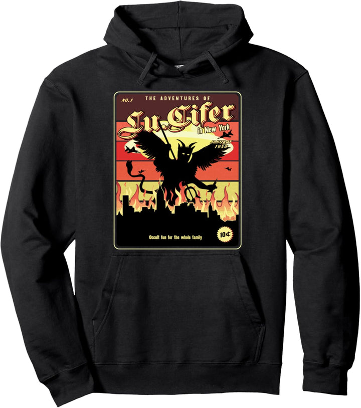 Funny Vintage Satanic, Dark Art & Occult Frauen und Männer Pullover Hoodie