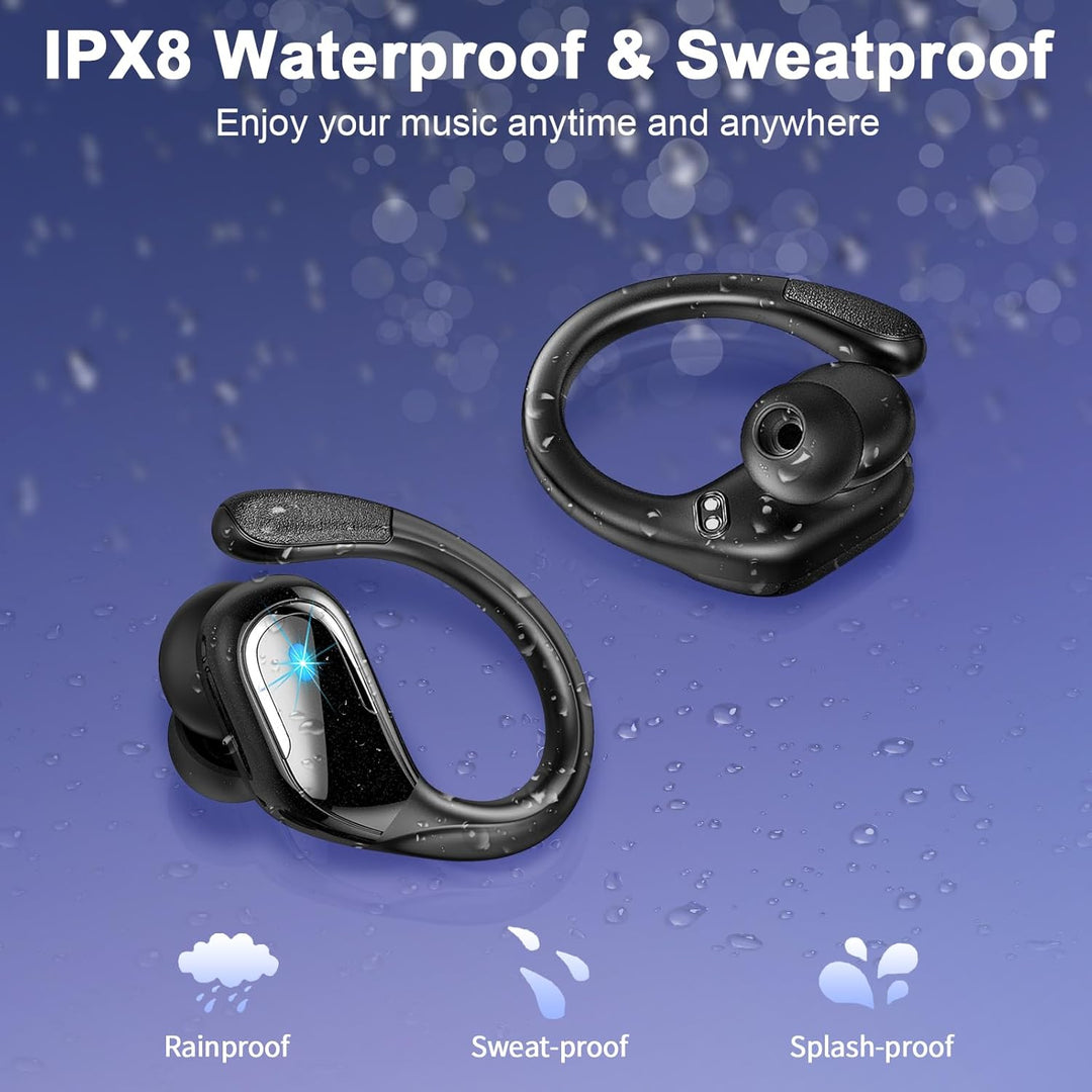 Bluetooth Kopfhörer Sport, 75Std Kopfhörer Kabellos Bluetooth 5.4, 3D Stereo, In Ear Kopfhörer 4 ENC