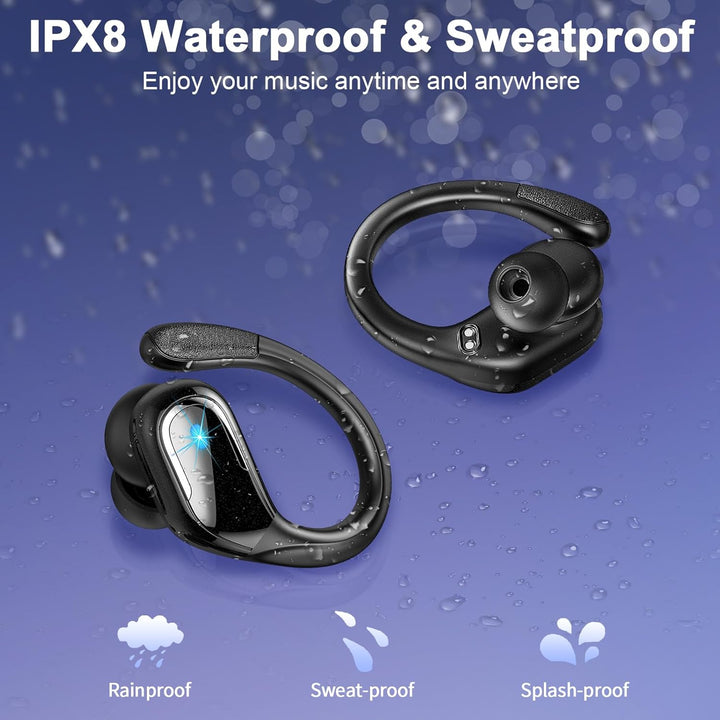 Bluetooth Kopfhörer Sport, 75Std Kopfhörer Kabellos Bluetooth 5.4, 3D Stereo, In Ear Kopfhörer 4 ENC