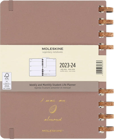 Moleskine Akademischer Monatsplaner 2023 -2024, 12-Monats-Wochen-und Monatsplanner, Universitätskale