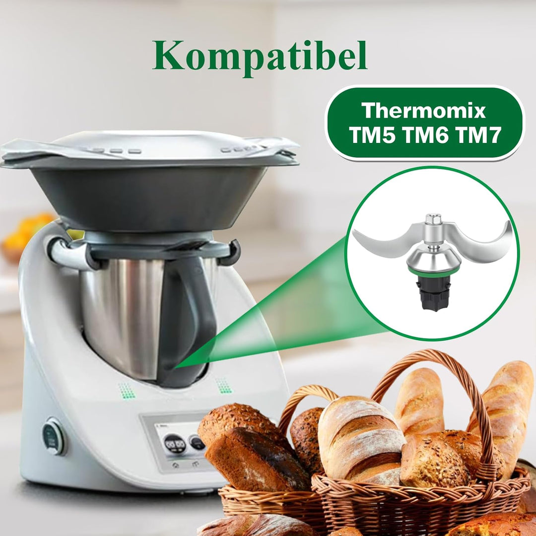 Teigmesser für Vorwerk Thermomix TM5,TM6,TM7, Ersatzteile für Thermomix Messer, Mixmesser Ersatz Zub