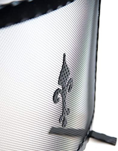 Funkenschutzgitter aus Schmiedeeisen gebogen 'gehämmertem' cm. 70