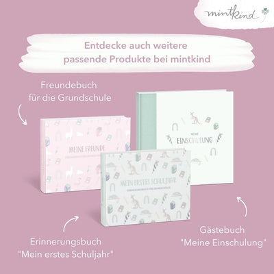 mintkind® „Meine Freunde“ Kindergarten Freundebuch Feenwelt | Freundebuch für den Kindergarten Junge
