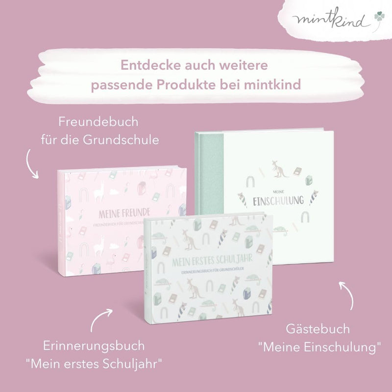 mintkind® „Meine Freunde“ Kindergarten Freundebuch Feenwelt | Freundebuch für den Kindergarten Junge