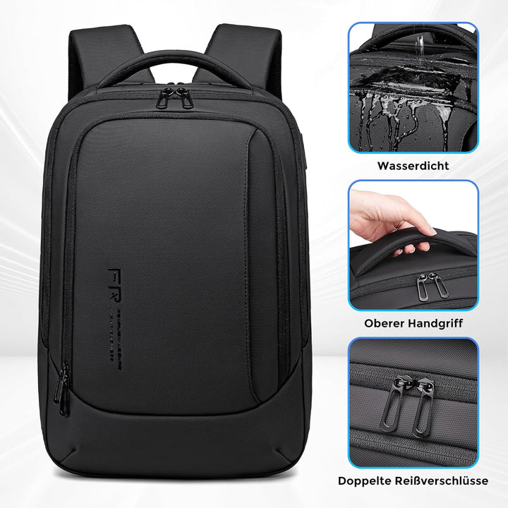 FENRUIEN Laptop Rucksack 15.6 Zoll Business Reise Backpack 16L 1800D Laptop Tasche für Herren Damen