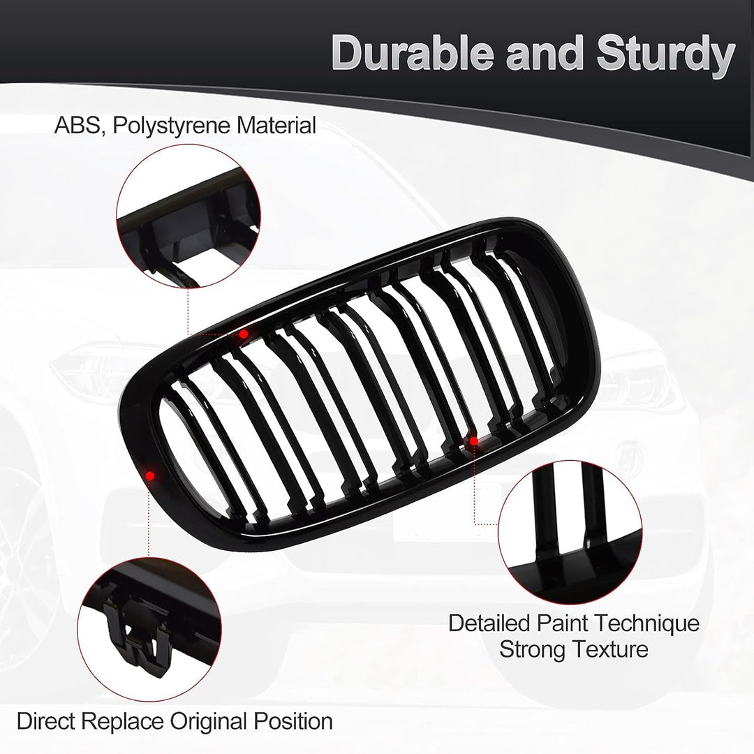 YIUBCZOQI F15 Kühlergrill Passend für BMW F15 X5 (2014-2018) F16 X6 (2015-2019) X5M X6M (2015-2019)