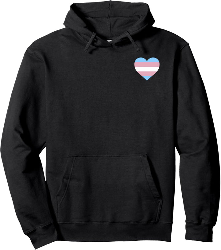 Trendy Pride Trans Pride Heart Pullover Hoodie