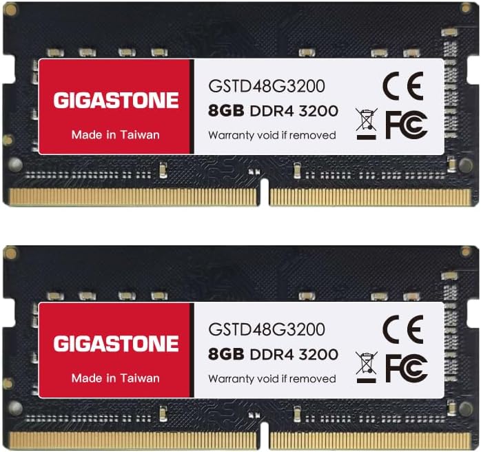 【DDR4 RAM】 GIGASTONE 16GB Kit (2x8GB) DDR4 3200MHz (2933MHz or 2666MHz) PC4-25600(PC4-23400/21300) C