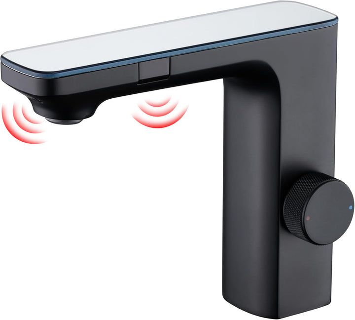CREA Infrarot-Sensor Wasserhahn, automatische Mischbatterie für Bad, berührungsloser Waschtischarmat
