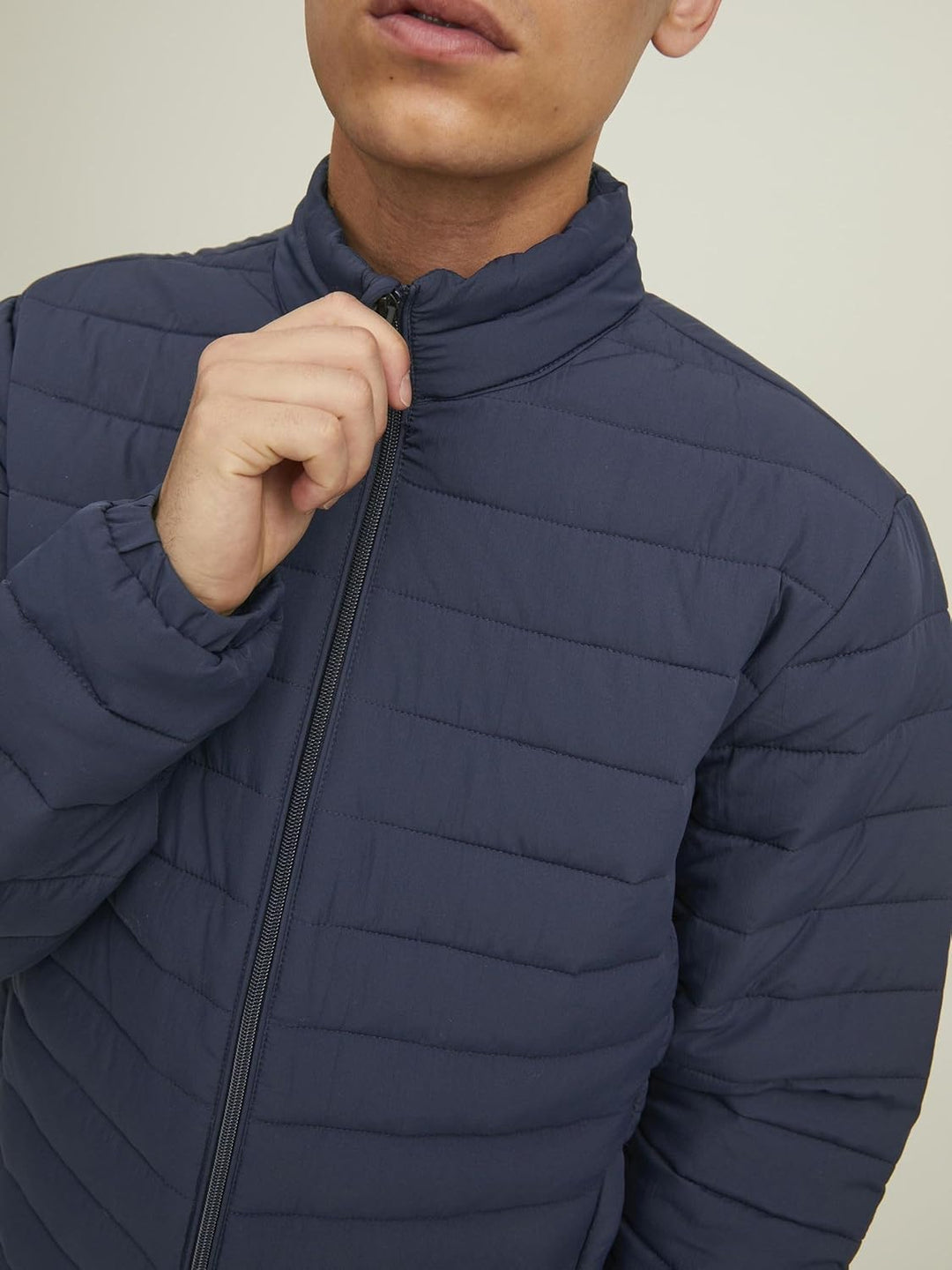 JACK & JONES Herren Jjerecycle Puffer Collar Noos Gesteppt, Navy Blazer